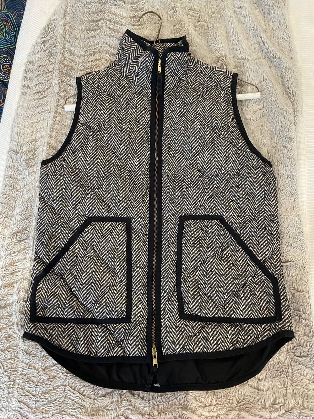 J. Crew Herringbone Vest